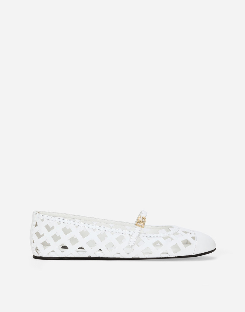 Openwork calfskin ballet flats 1
