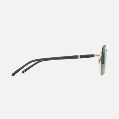 Montblanc Squared Sunglasses with Gold-Colored Metal Frame outlook