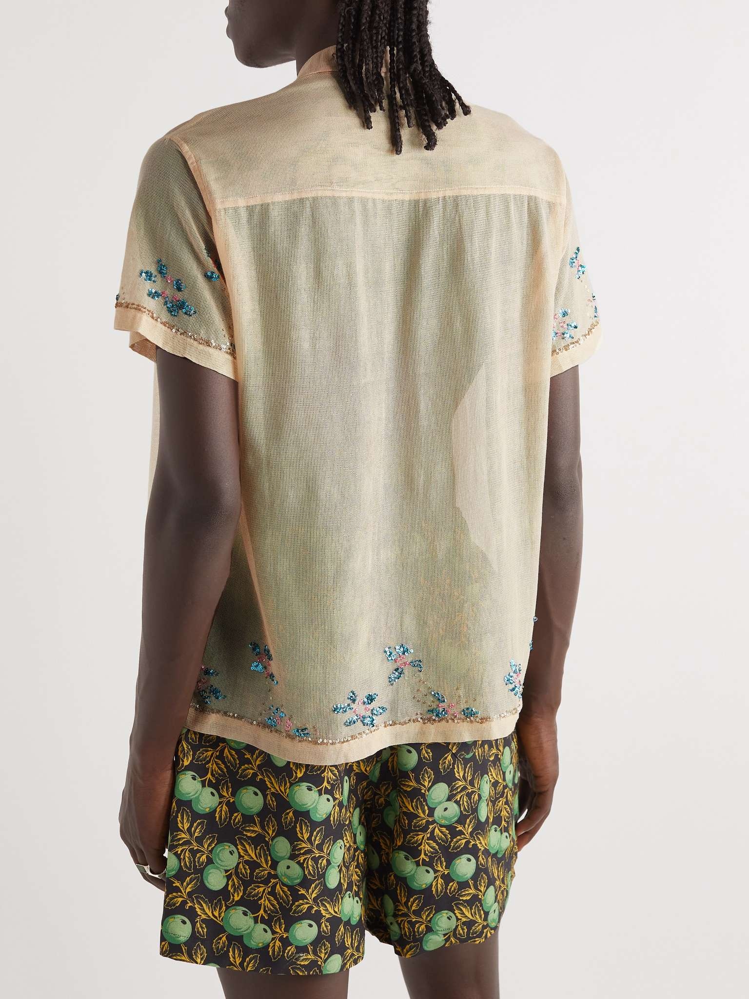 Sequinned Cotton-Voile Shirt - 4