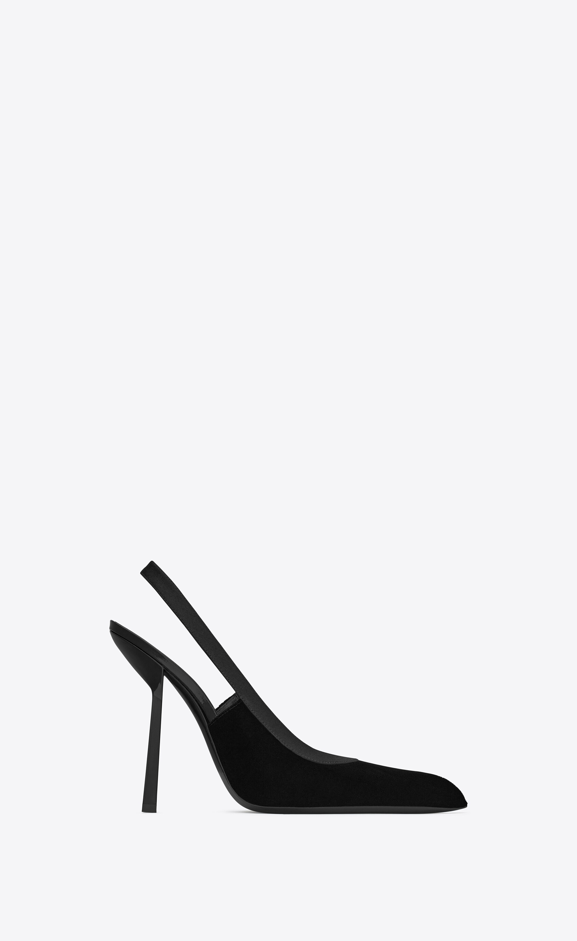 victoire slingback pumps in velvet - 1