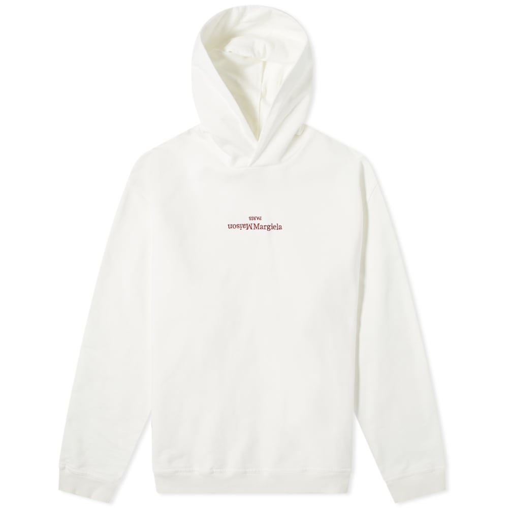 Maison Margiela Embroidered Text Logo Hoody - 1