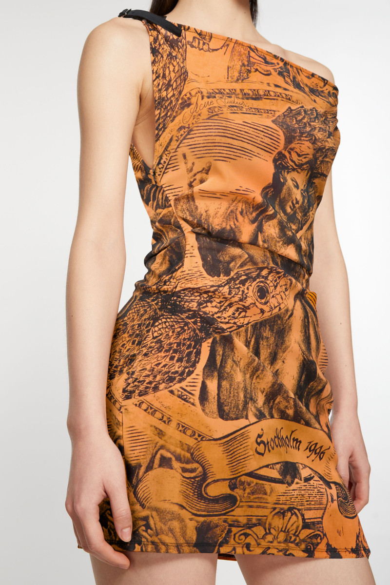 Printed dress - Orange 5