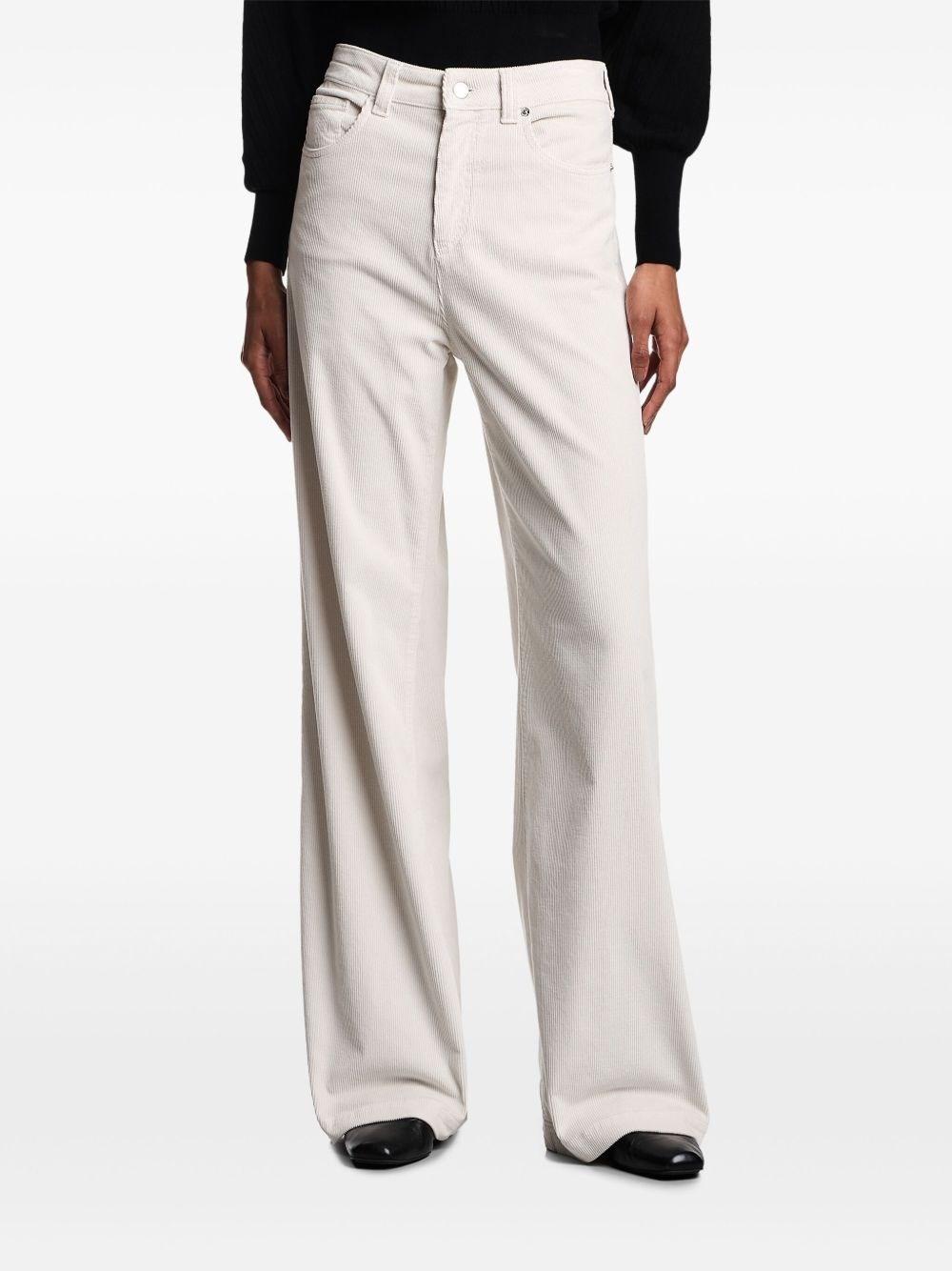 Wide-leg denim jeans - 5