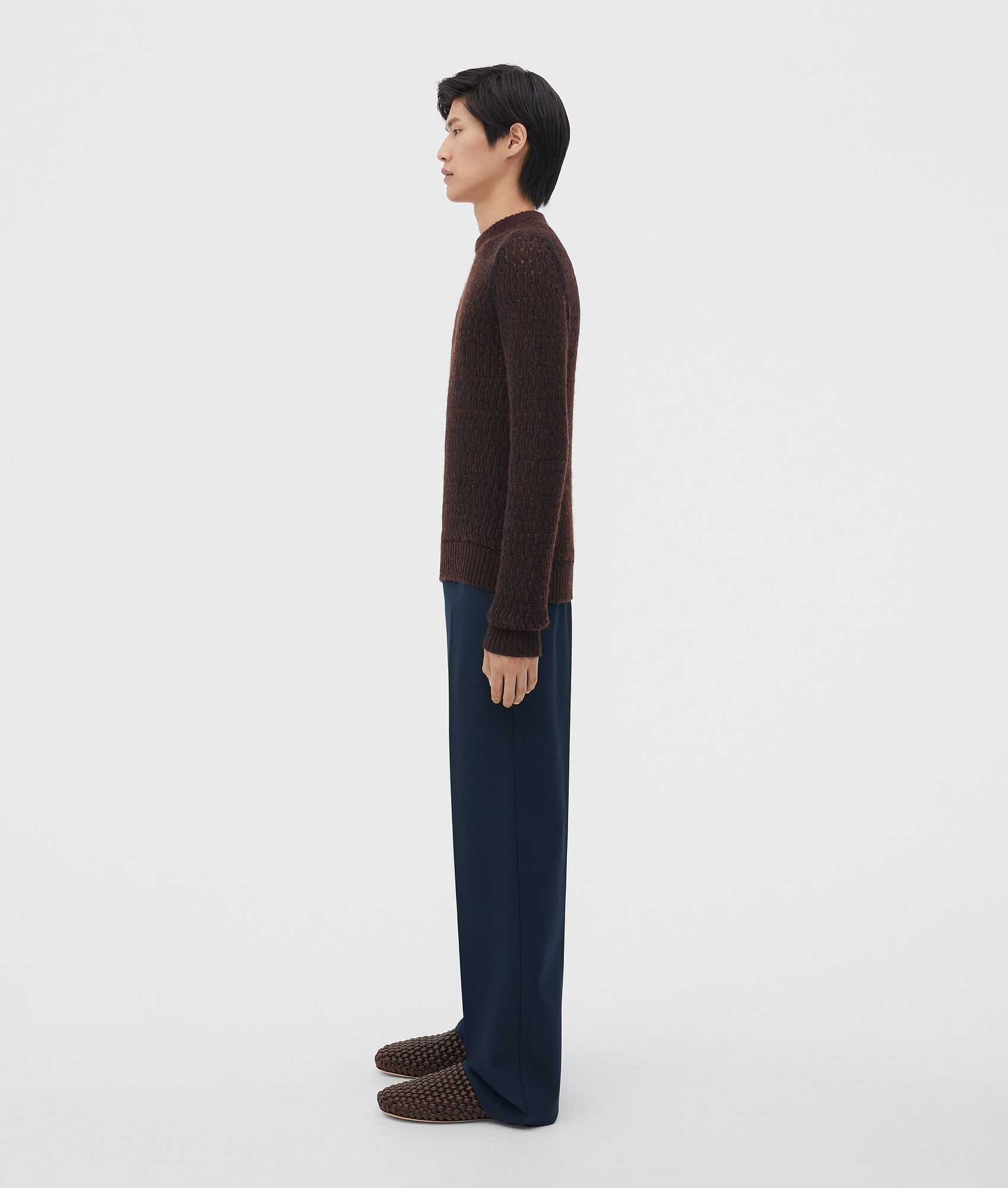 wool and mohair lace effect knit jumper - 2