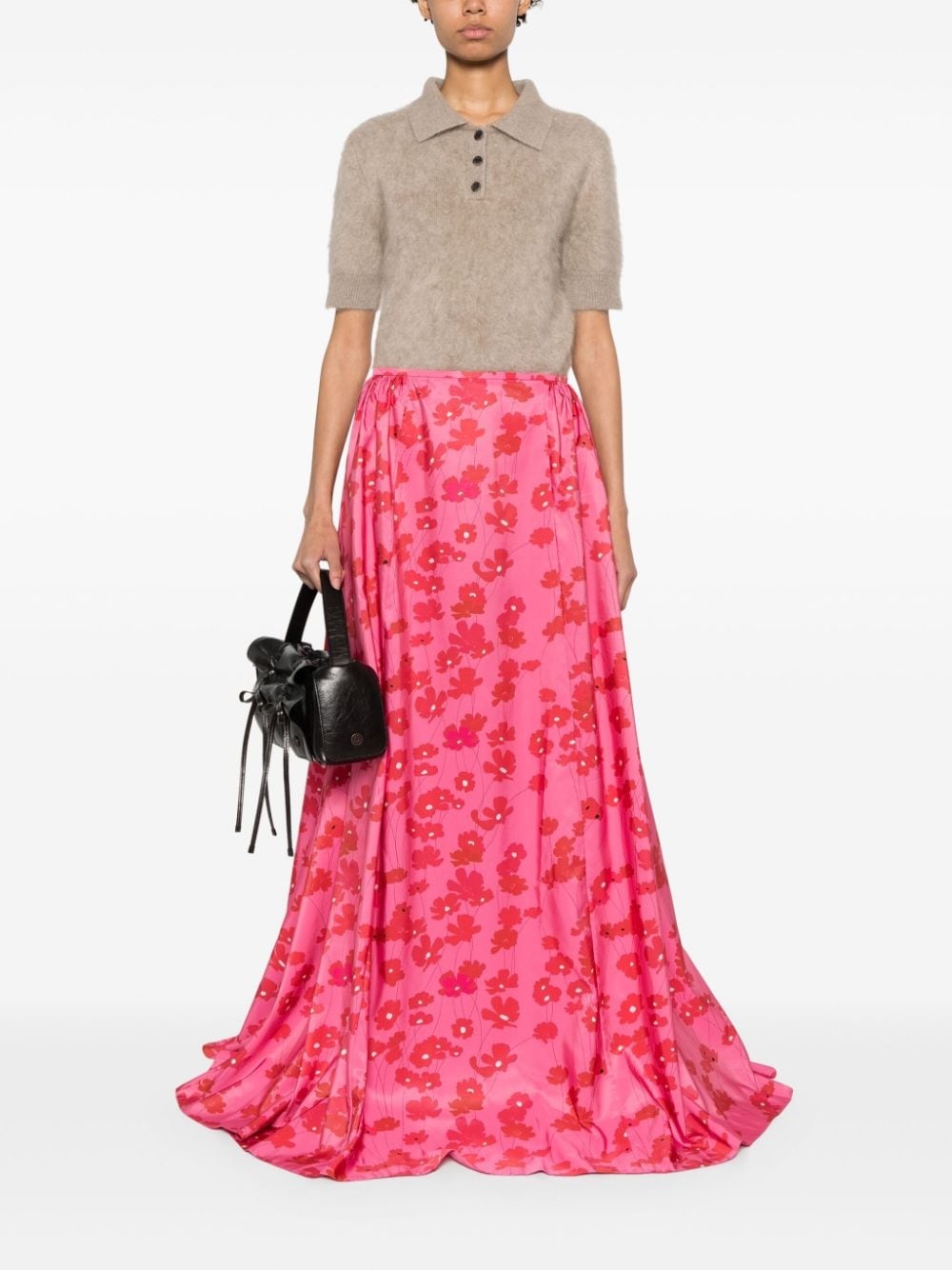 Ella Cosmos-print maxi skirt - 2
