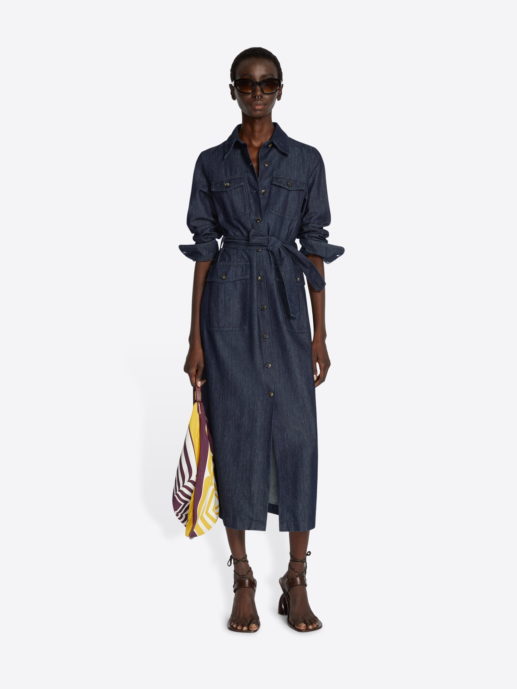 DENIM SHIRT DRESS - 2