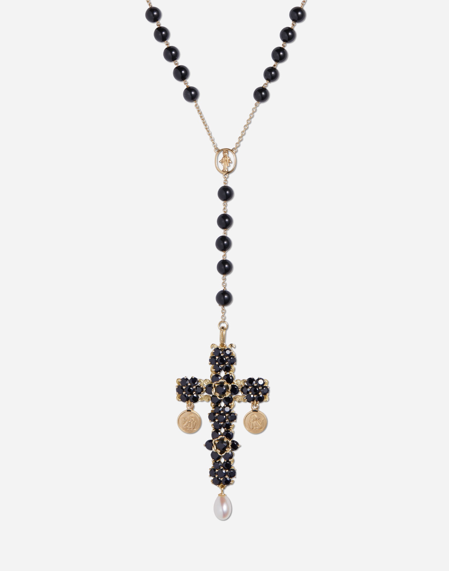 Sicily Rosary Necklace 18-carat yellow gold and black sapphires - 2