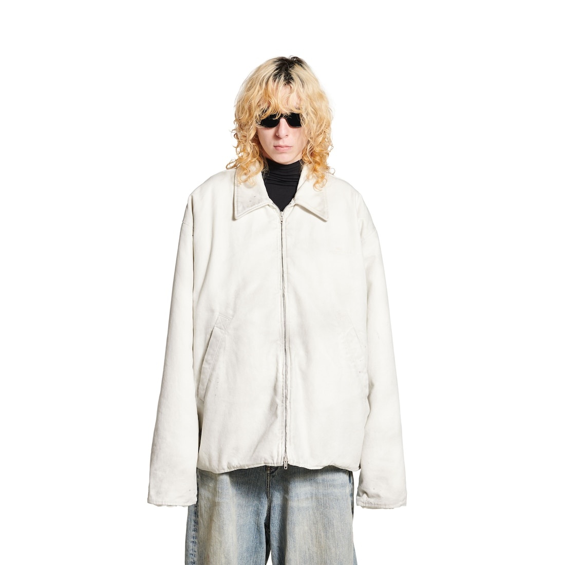 Men's Zip-up Jacket  in White - 5