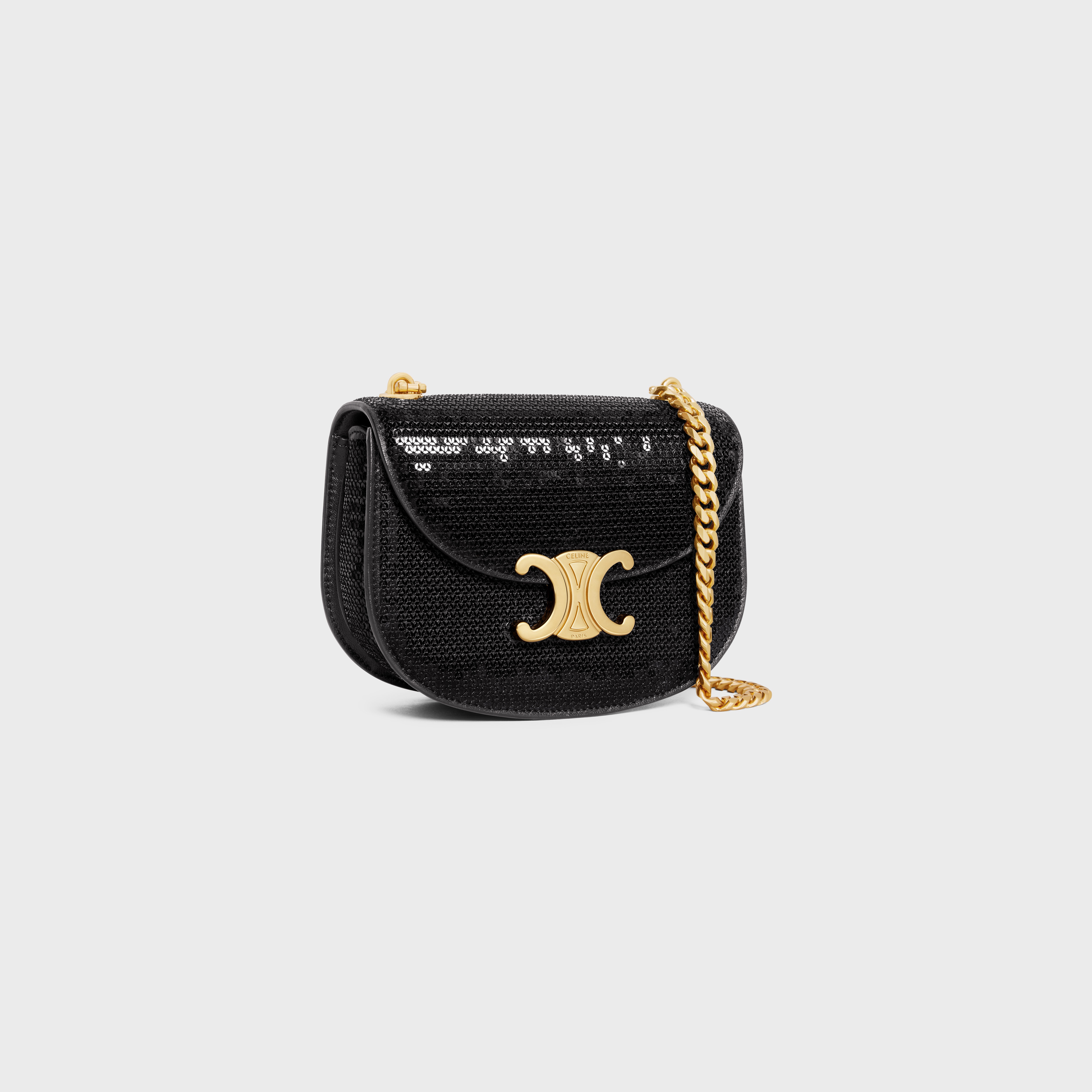 MINI BESACE TRIOMPHE ON CHAIN in SEQUINS - 2