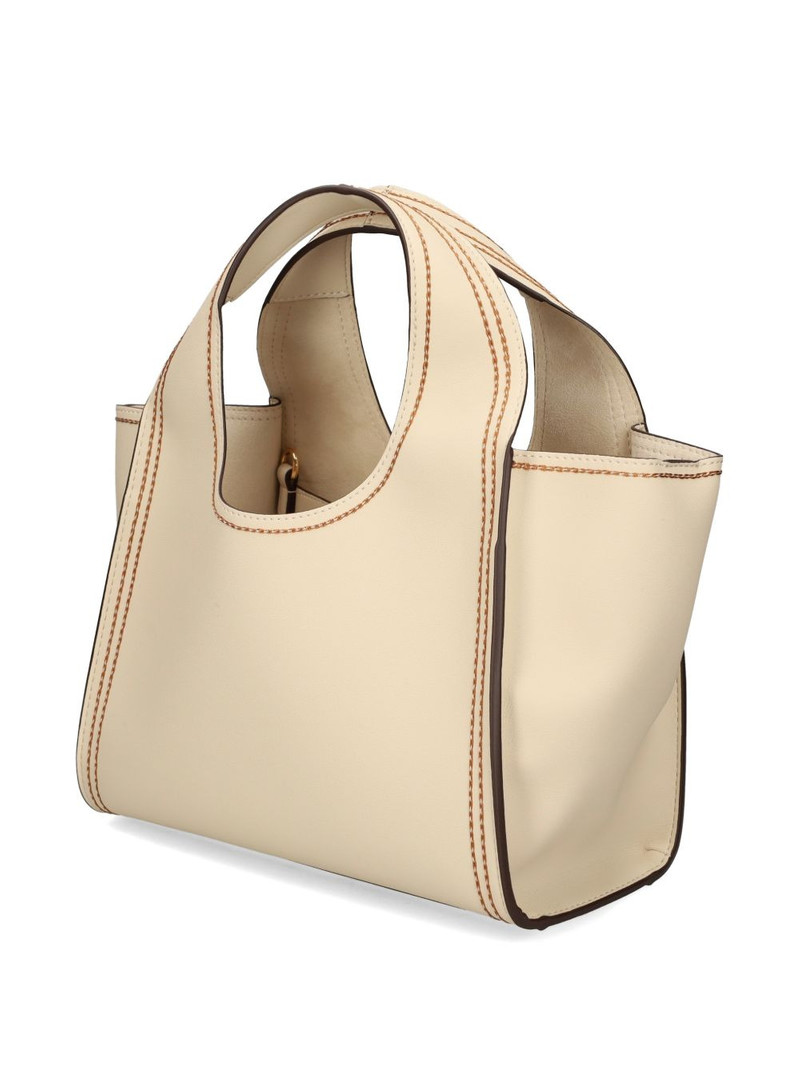 logo-plaque stitched tote bag 3