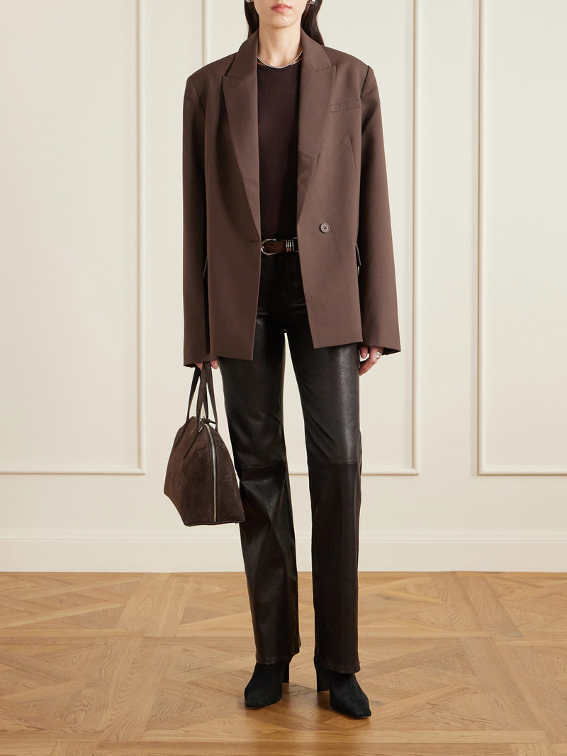 FRAME Rodeo Leather Bootcut Pants outlook