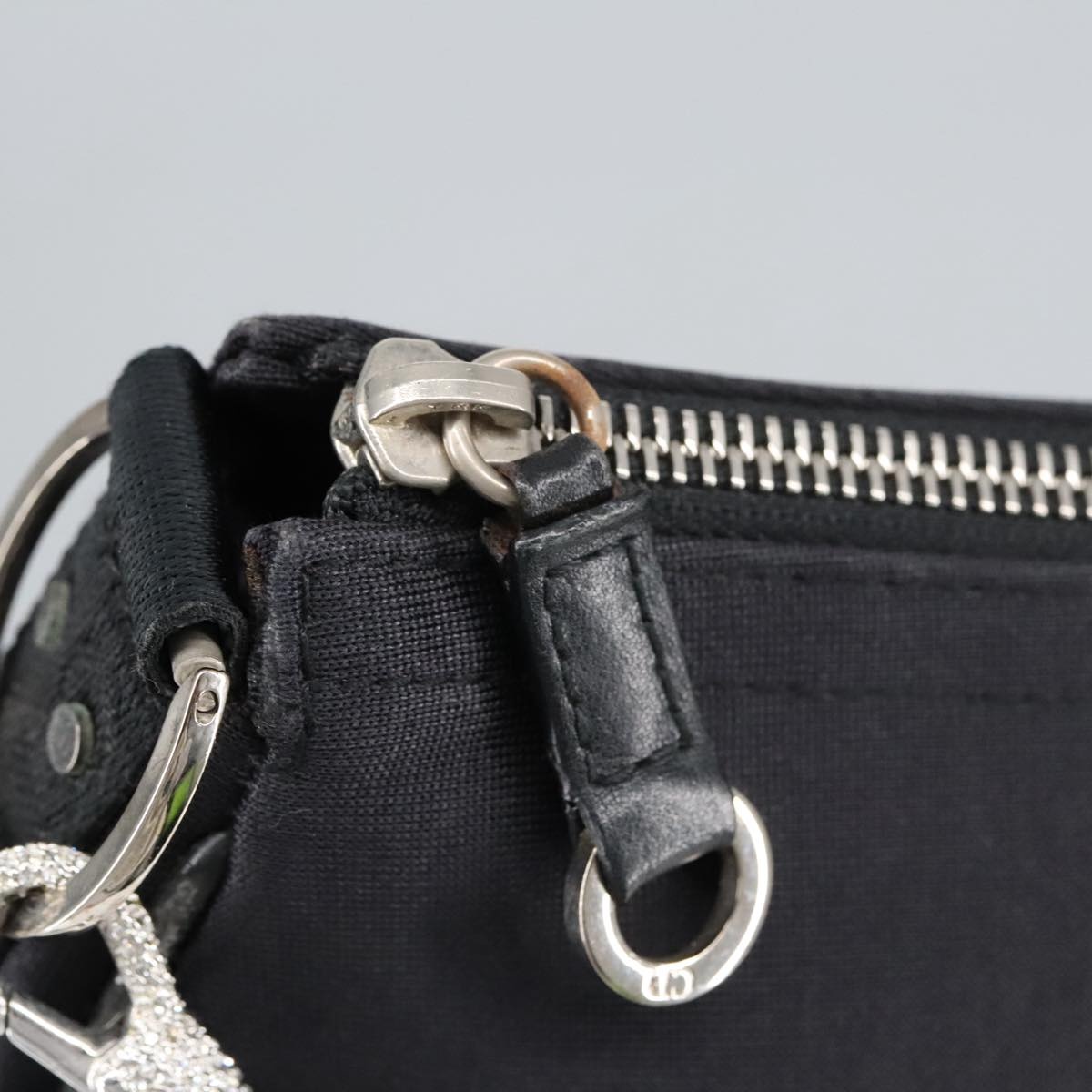 DIOR Hand Bag Canvas Black - 10