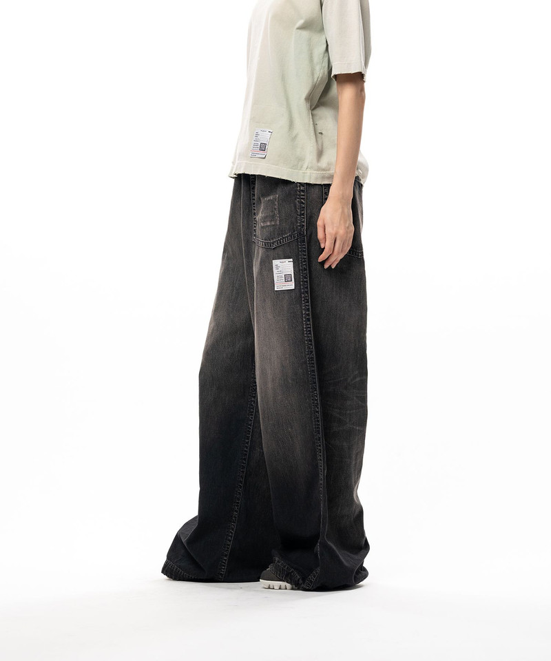 Light Denim Wide Pants 5
