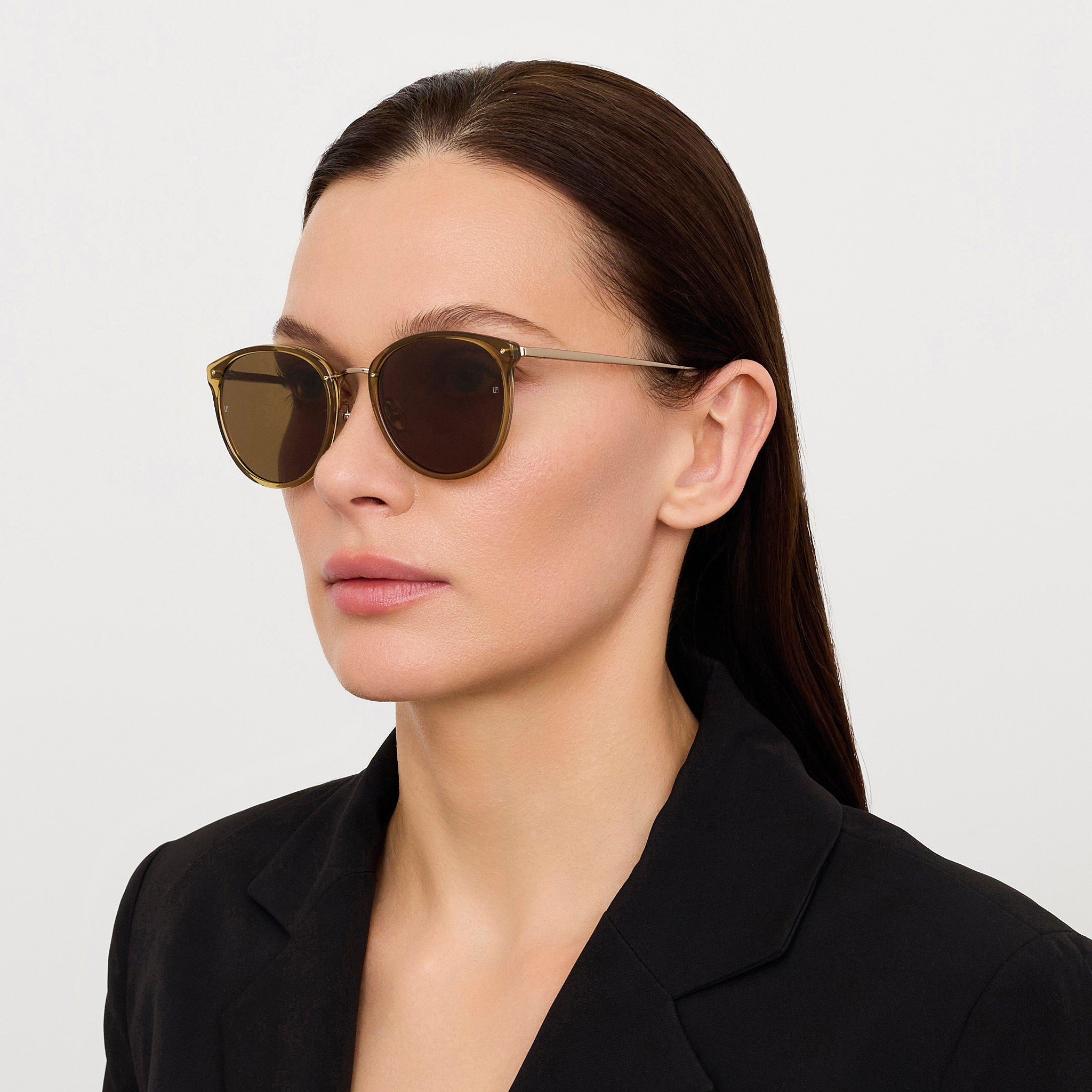 Calthorpe Sunglasses in Khaki and Gold - 3