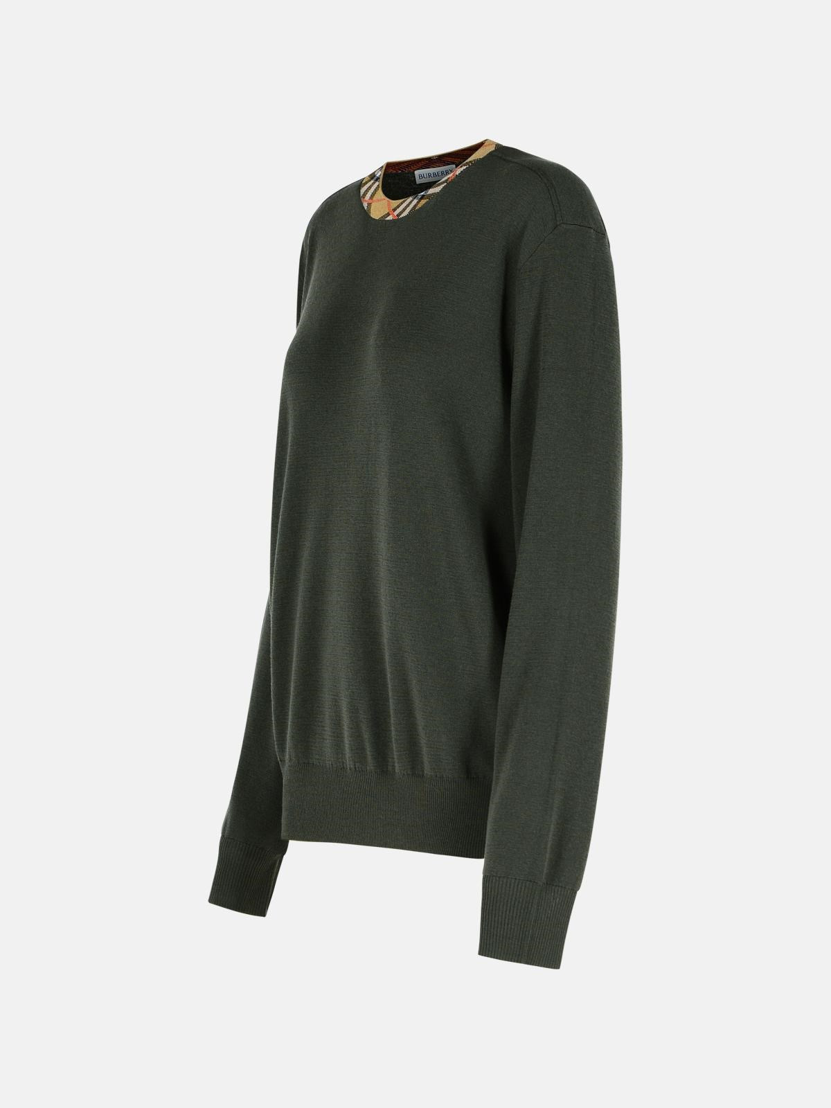 'MICHAEL' DARK GREEN WOOL SWEATER - 2