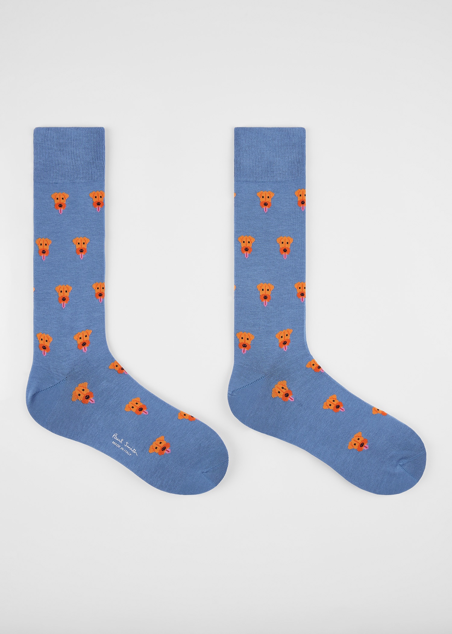 Blue Cotton-Blend Dog Socks - 2