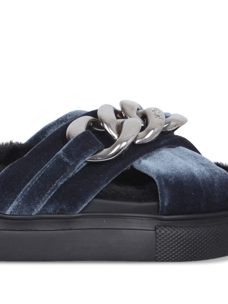 N°21 velevt-strap sandals outlook