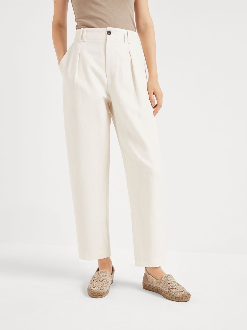 pleated chino trousers - 3