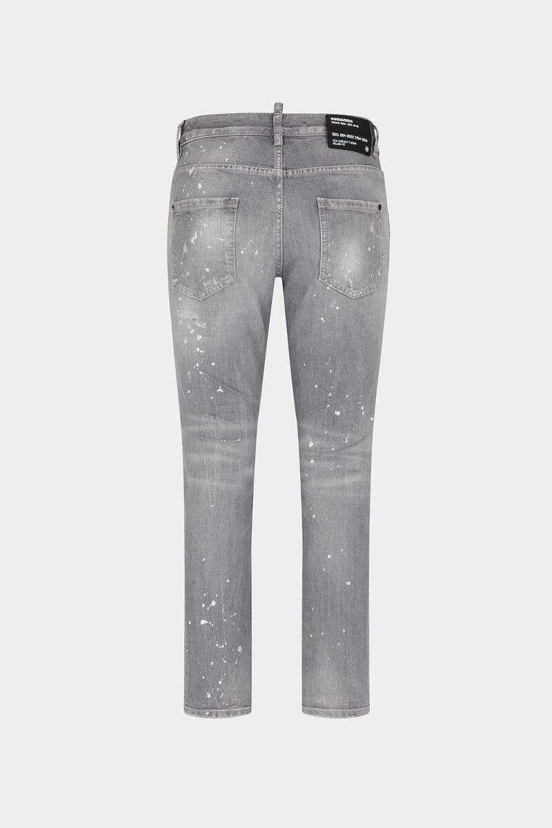 GREY SPOTTED WASH COOL GIRL JEANS - 2
