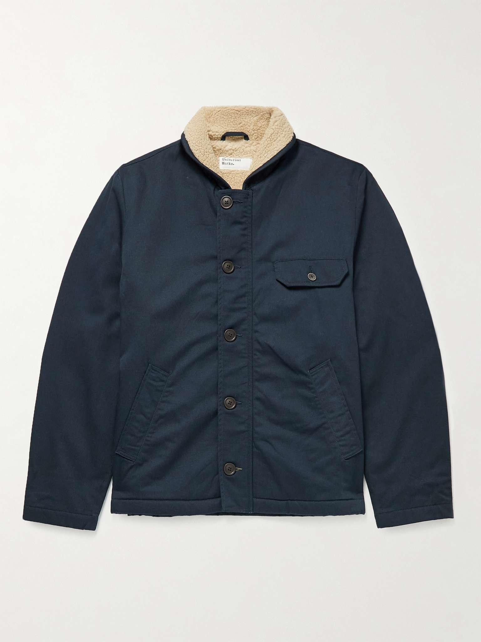 Recycled Fleece-Lined Cotton-Twill Jacket - 1