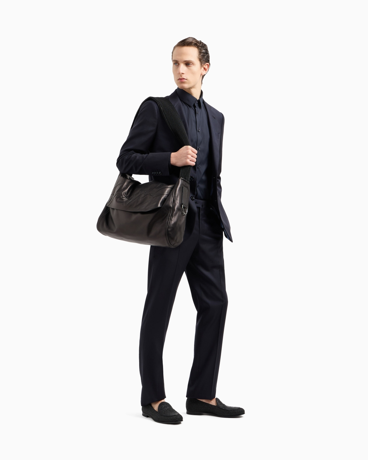 MANHATTAN LINE VIRGIN-WOOL SINGLE-BREASTED SUIT - 2