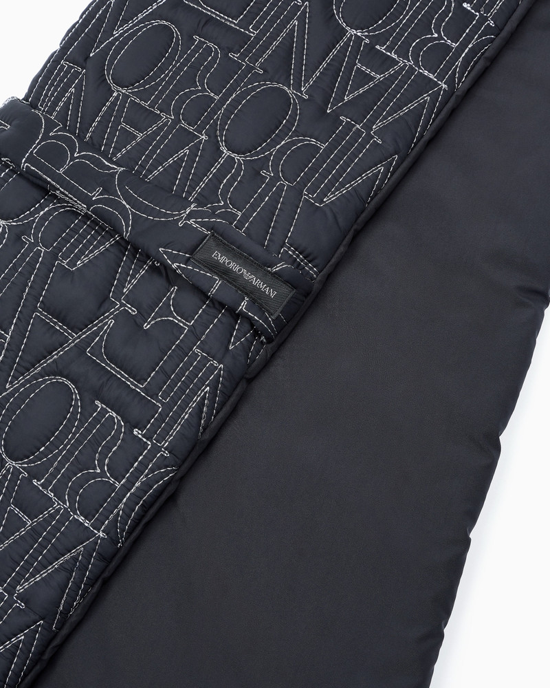 EMPORIO ARMANI NYLON SCARF WITH EMBROIDERED LOGO outlook