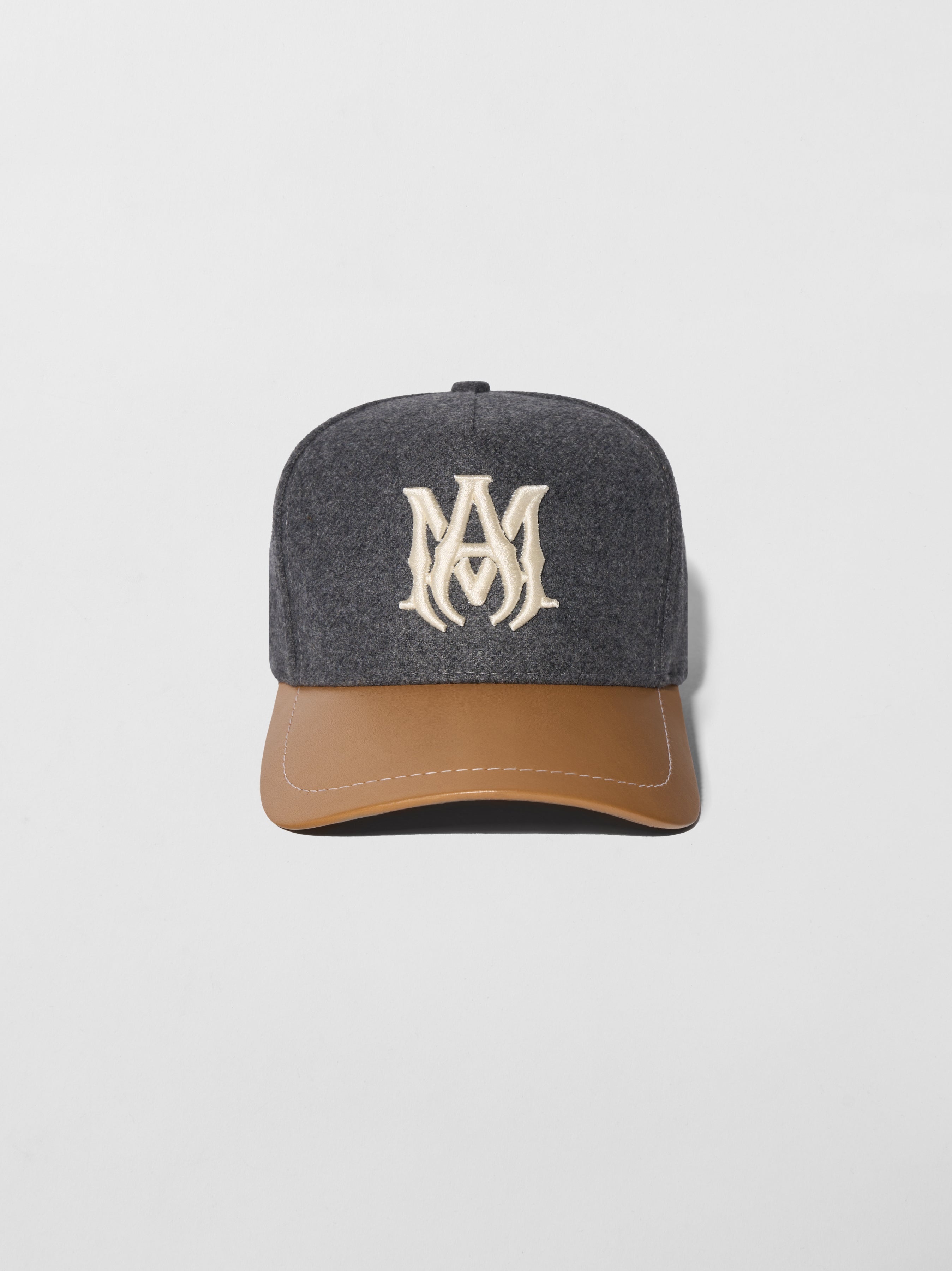 WOOL/LEATHER MA HAT - 1