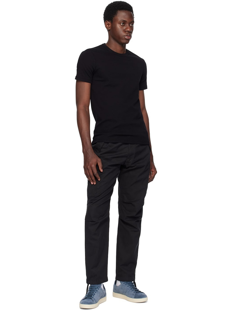 TOM FORD Black Cotton Stretch Jersey T-shirt outlook