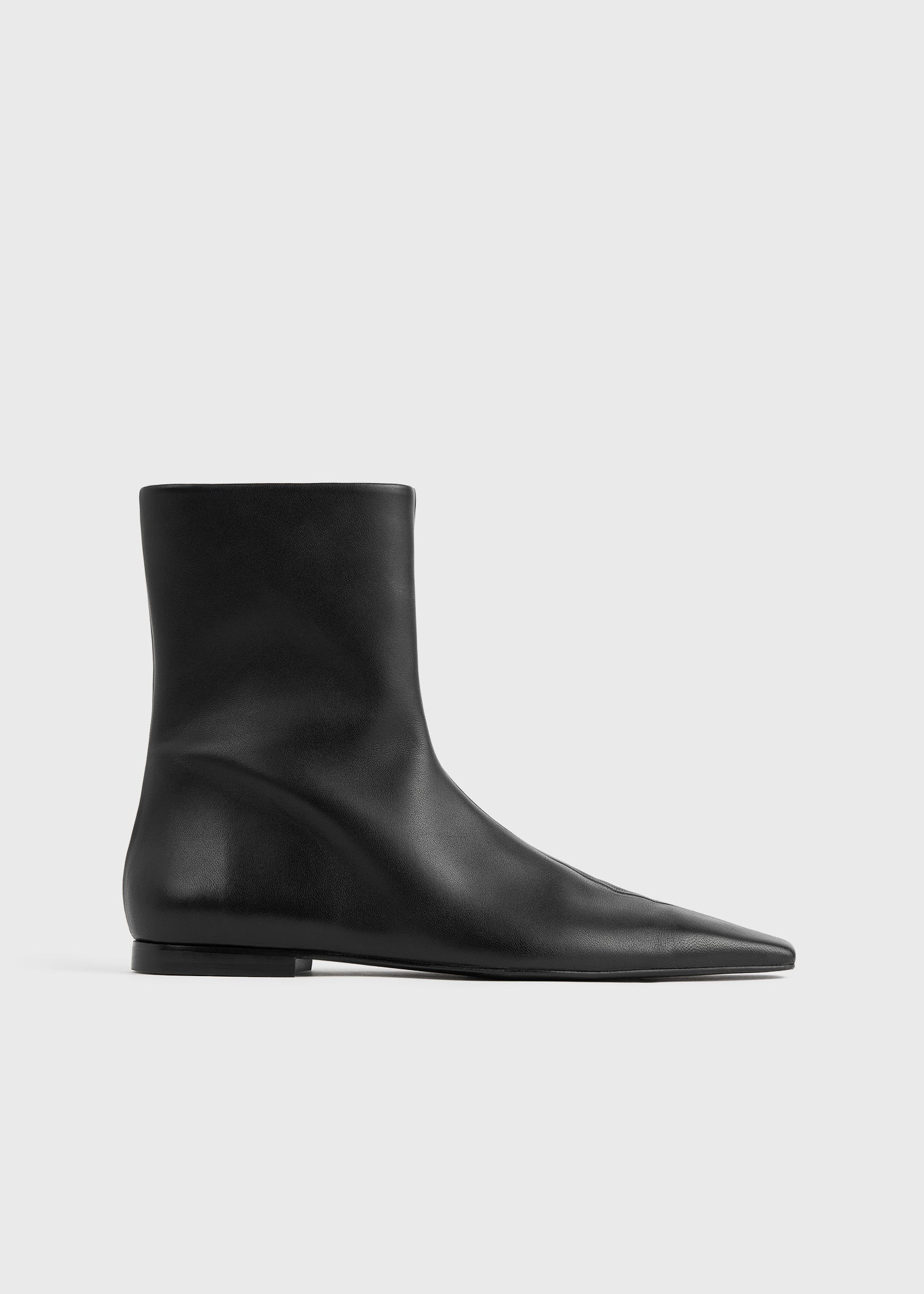 Zipped leather chelsea boots black - 8