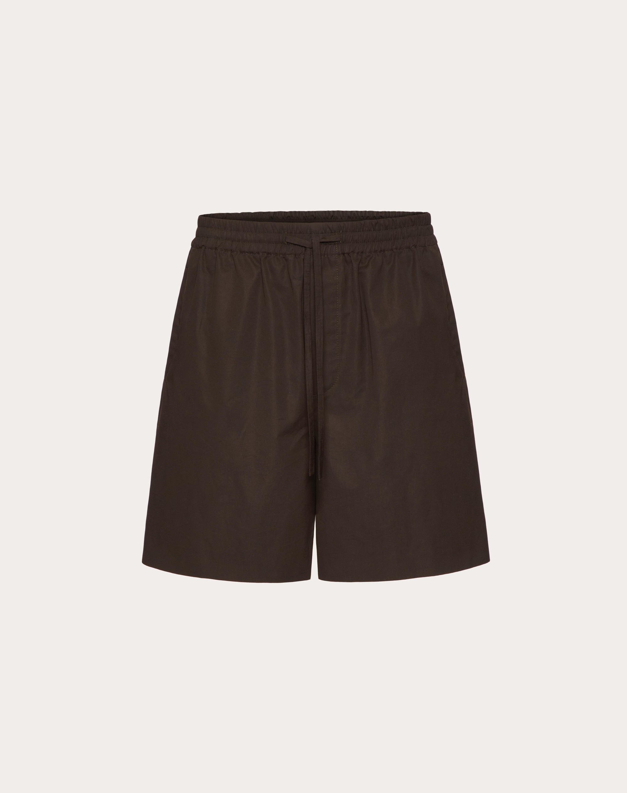 COTTON POPELINE BERMUDA SHORTS - 1