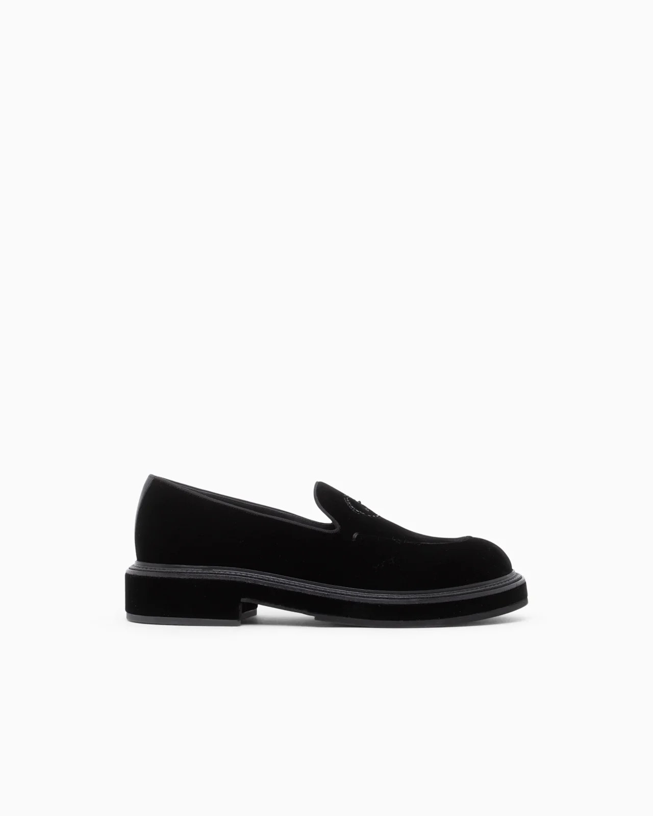 SLIPPER GIORGIO'S IN VELVET AND GROSGRAIN WITH LEATHER - 1