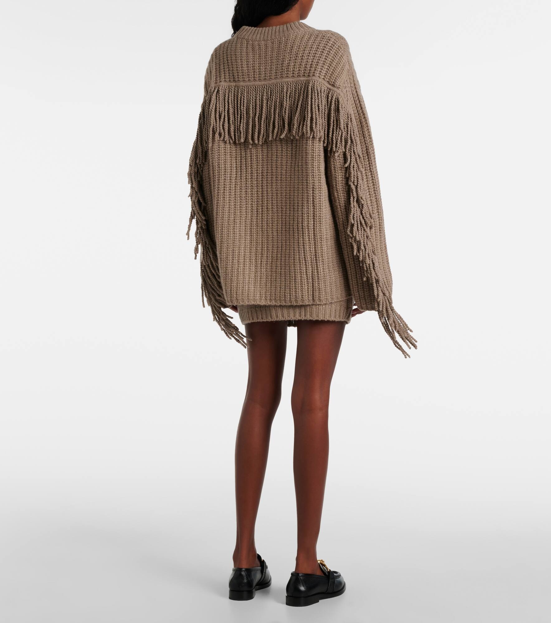 Hilma fringed cashmere sweater - 3