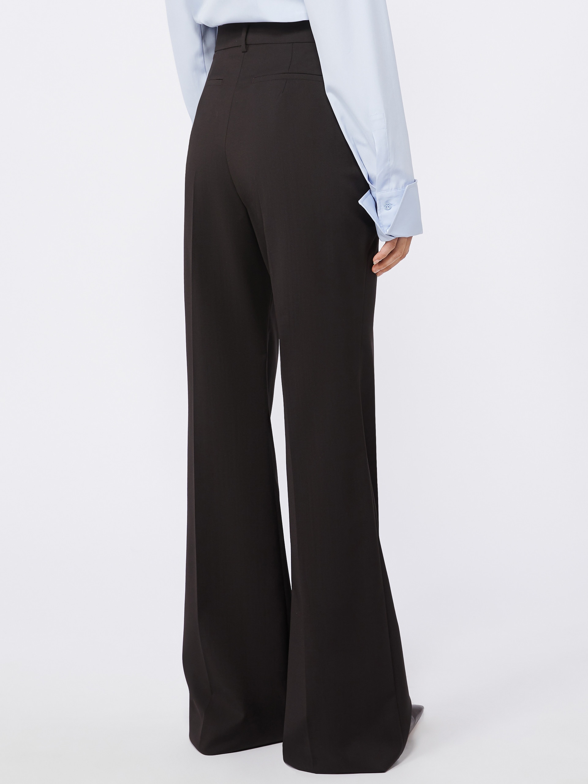 HANGAR Flared stretch wool trousers - 4