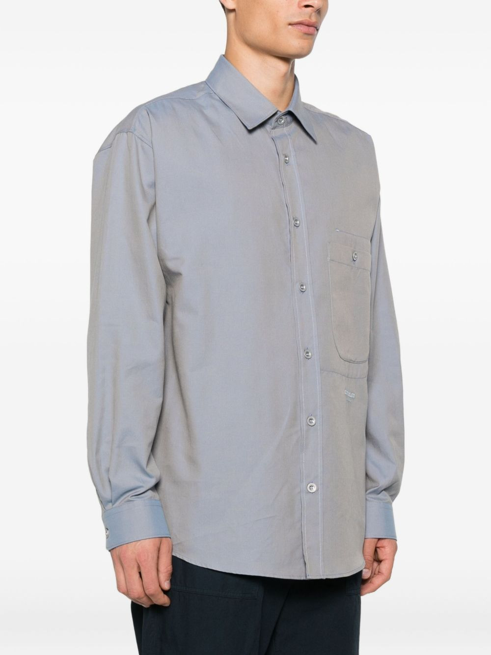 1100003 patch-pocket button-down shirt - 3