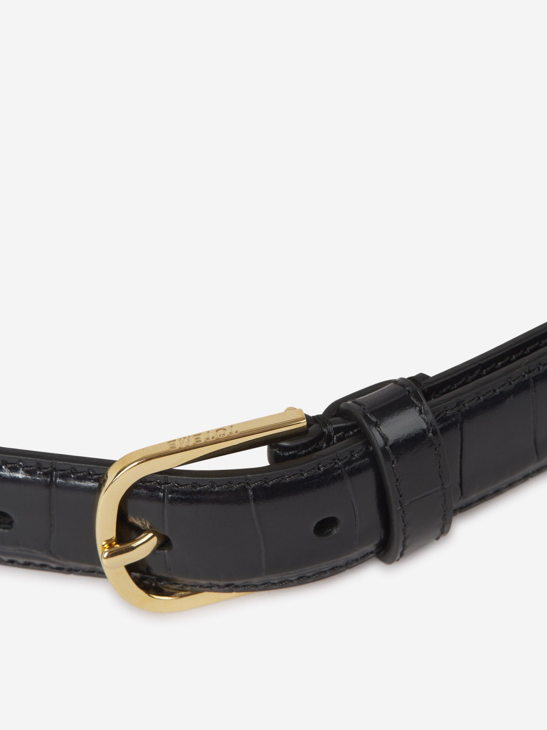 CROCODILE LEATHER BELT - 3