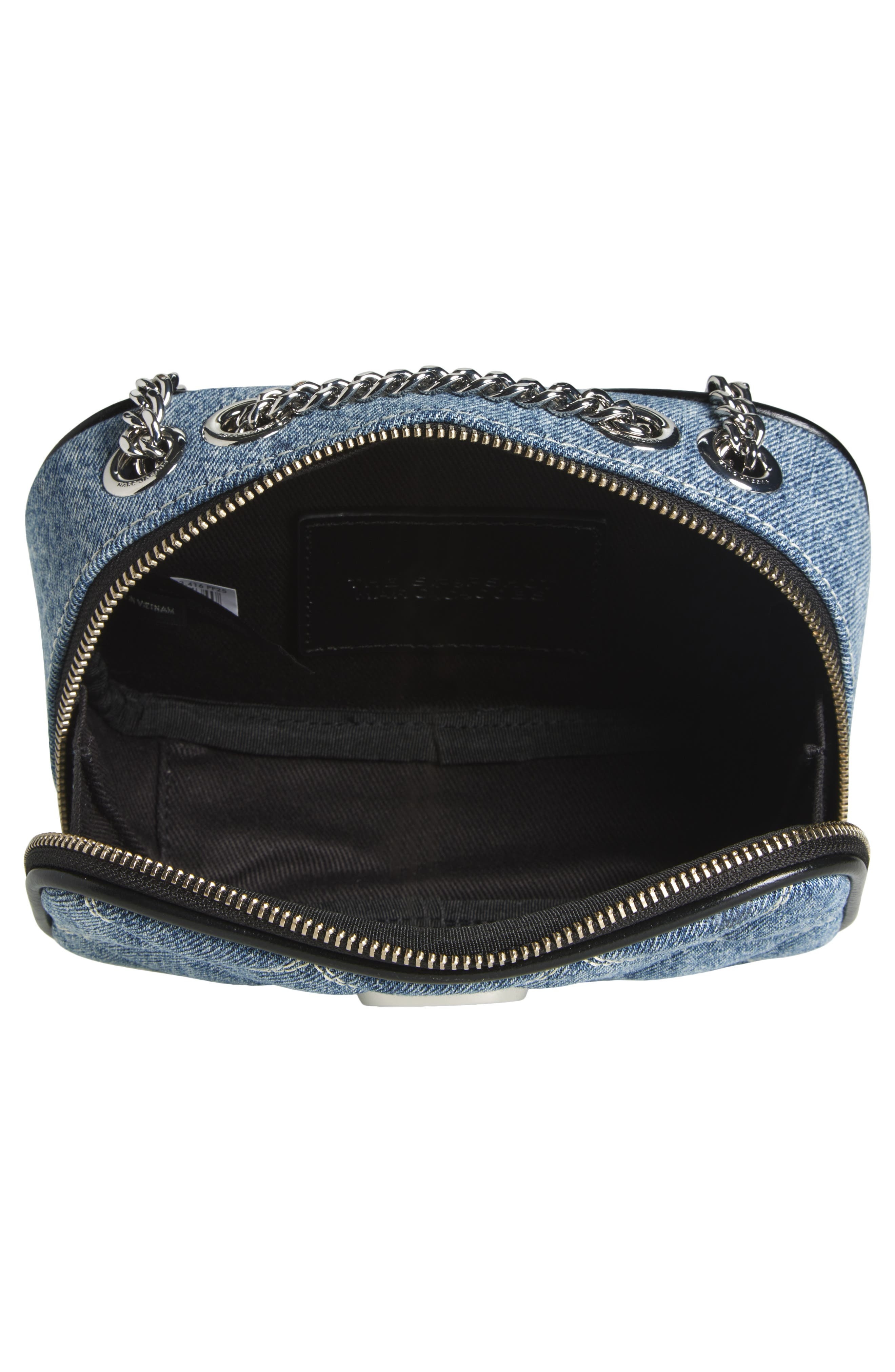 Marc Jacobs The Quilted Denim Softshot Bag in Light Wash Indigo at Nordstrom - 4