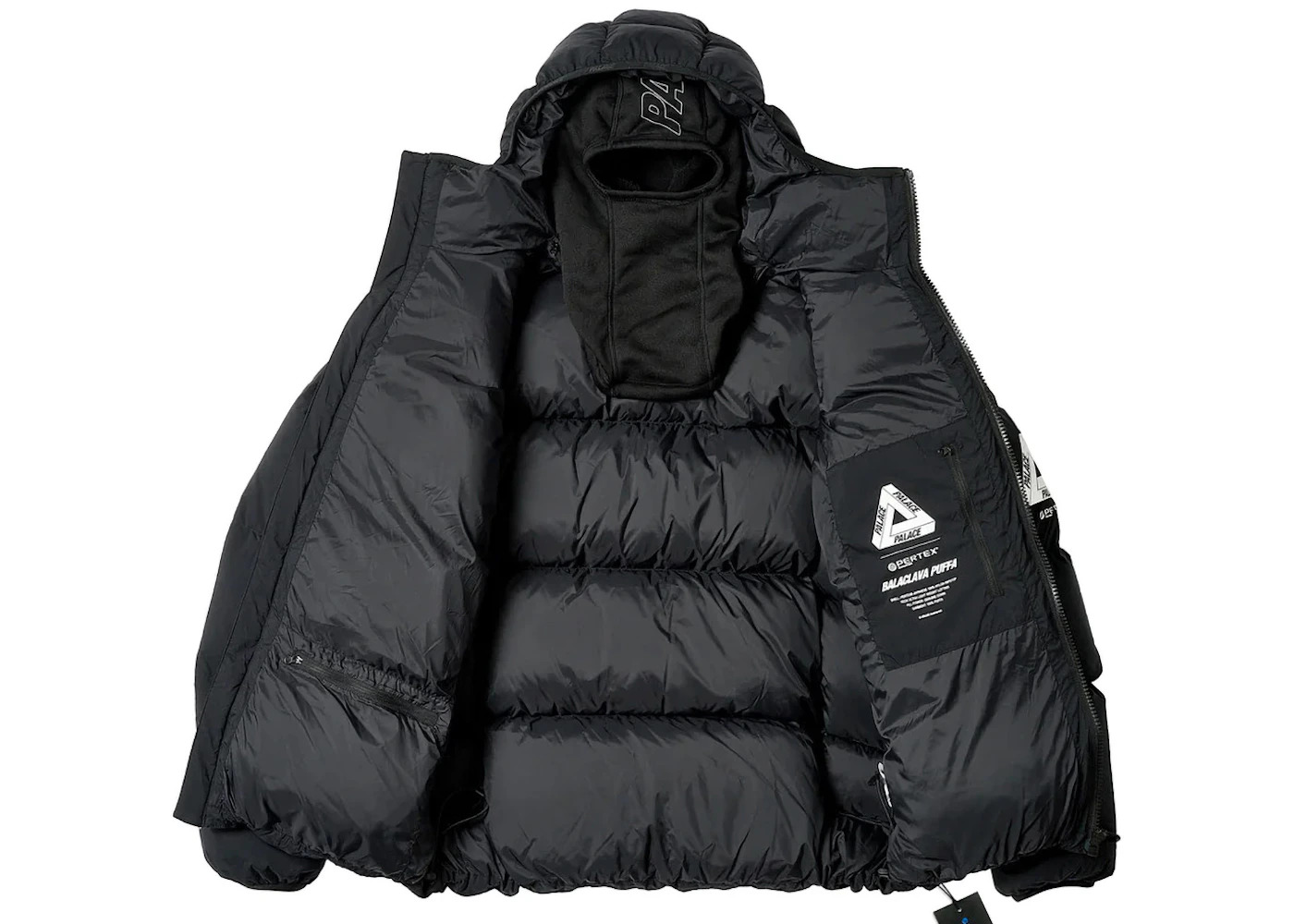 Palace Pertex Matte Balaclava Puffa Black - 2
