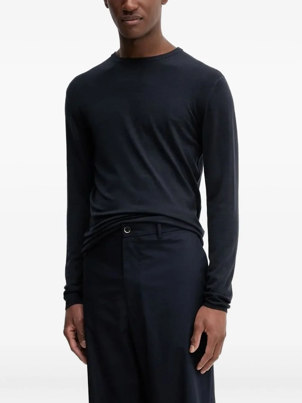 long-sleeve crew-neck sweater - 1