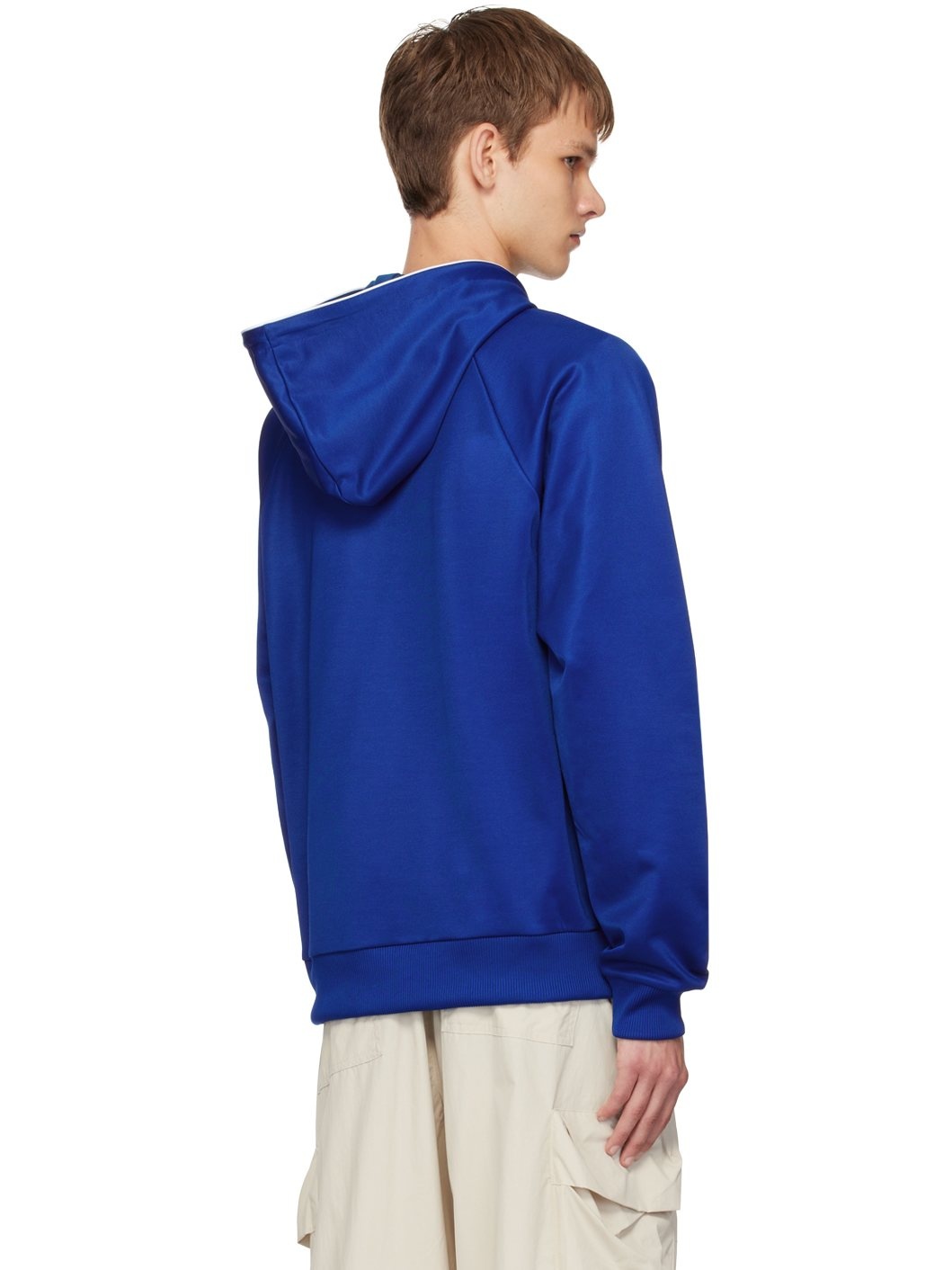 Blue Half-Zip Hoodie - 3