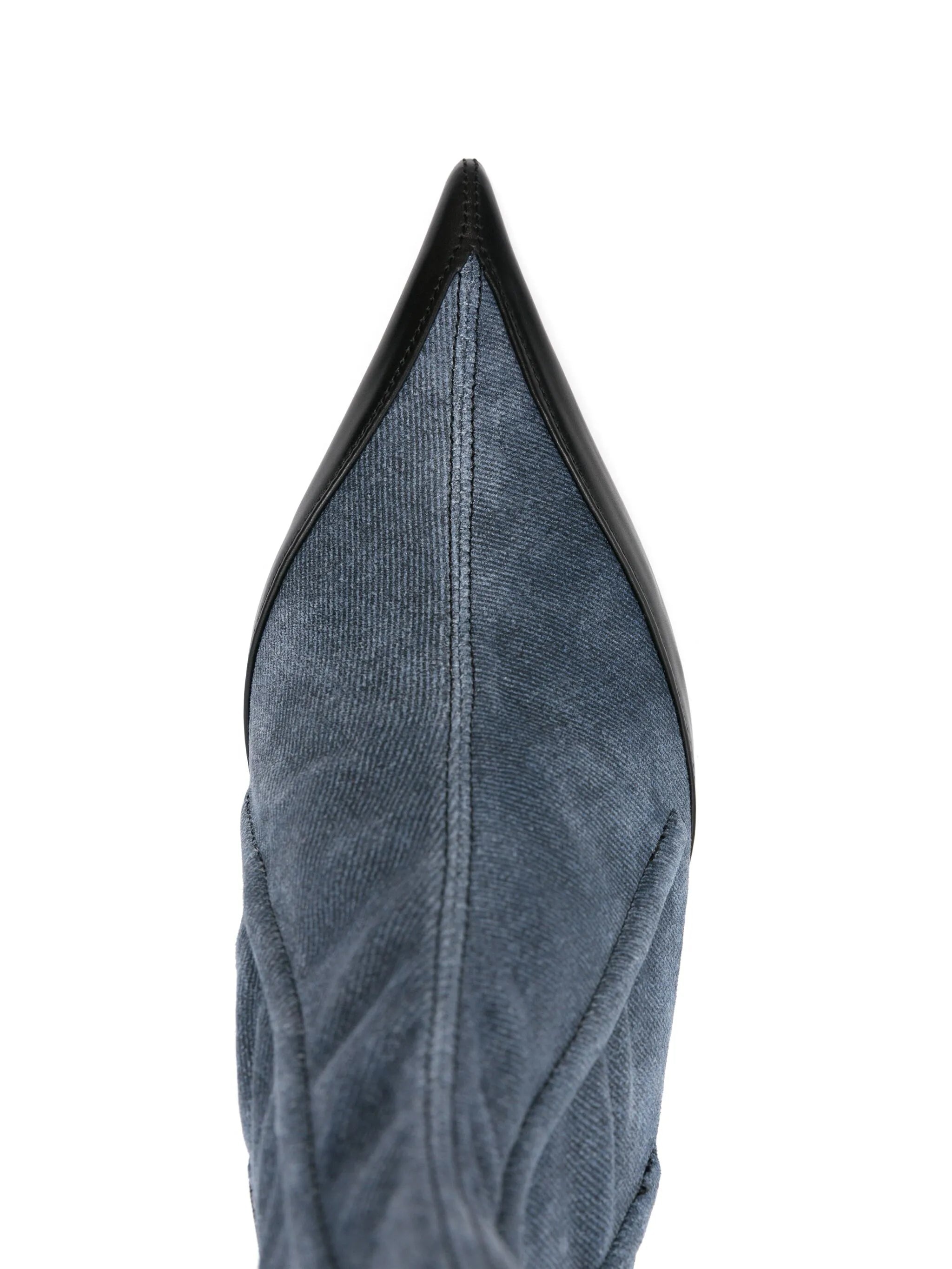 55mm Boned Denim Boots - 4