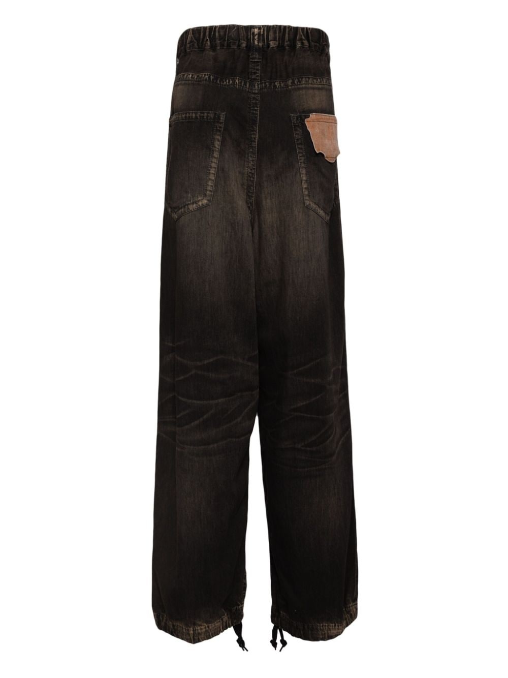 logo-patch straight-leg jeans - 2