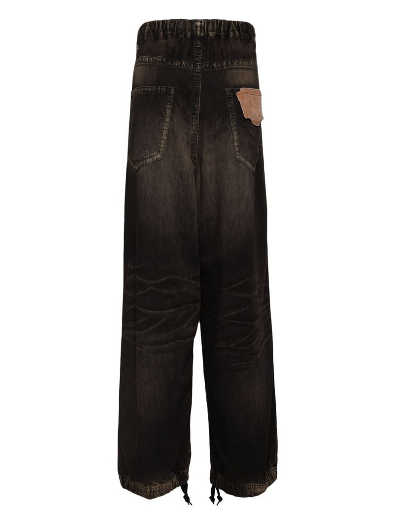 Maison MIHARAYASUHIRO logo-patch straight-leg jeans outlook