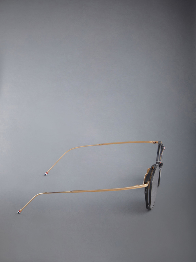 Titanium Round Clip On Sunglasses 5