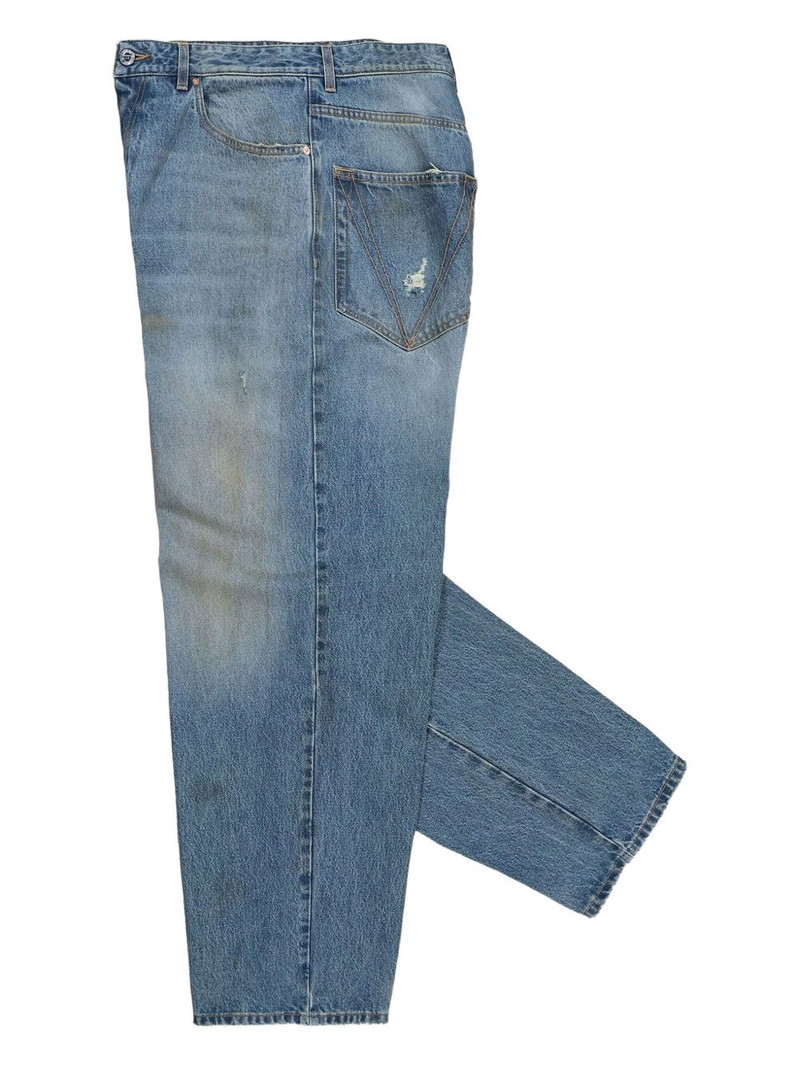 VETEMENTS distressed detail jeans outlook