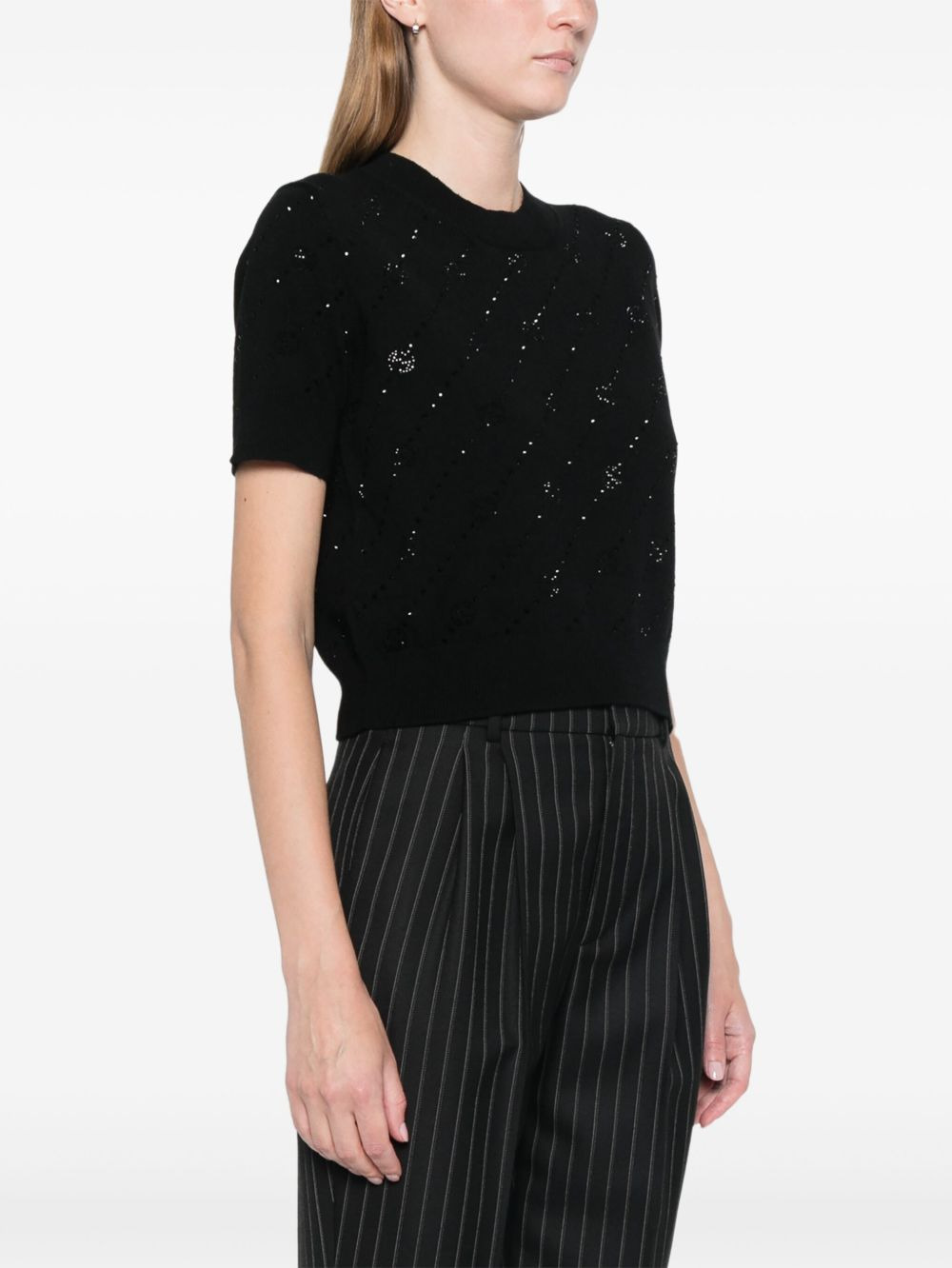 GG-interlocking cashmere jumper - 3