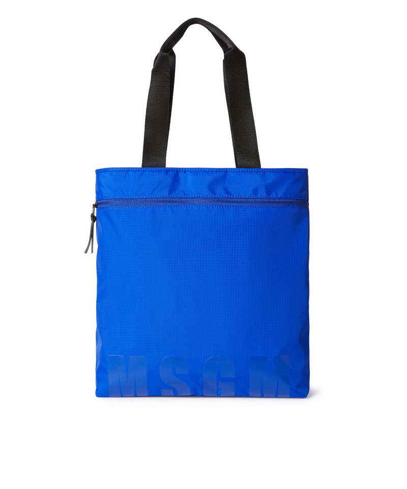 "Signature Iconic Nylon" Vertical tote bag 1