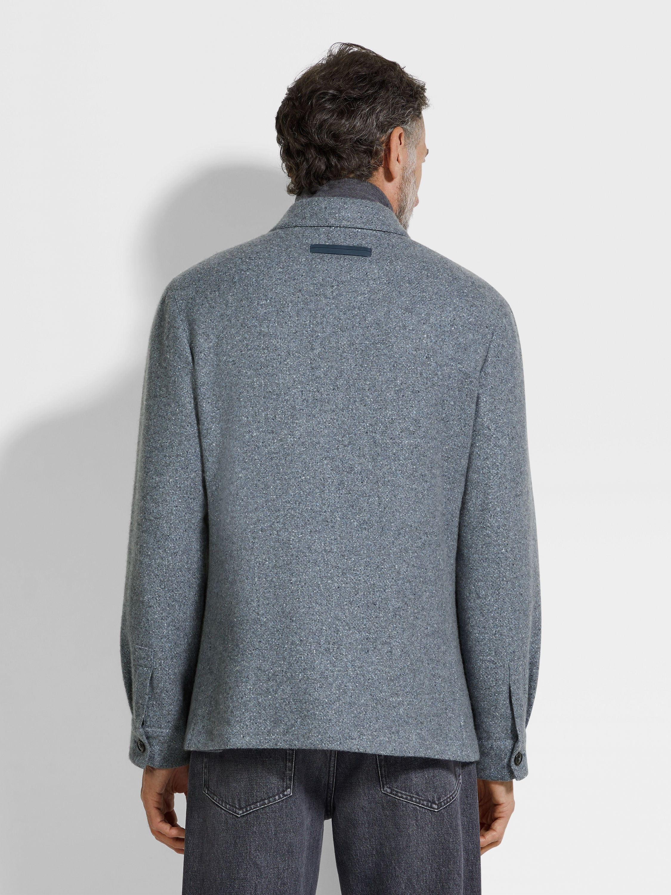 CASHMERE AND SILK ALPE CHORE JACKET - 5