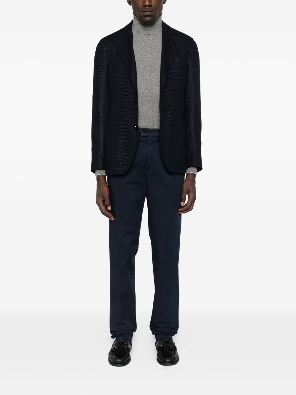 panama-textured blazer - 2