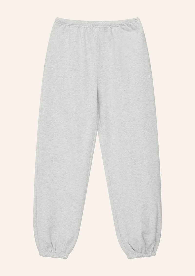 ADVENTURE CUFFED TRACKPANT IN SNOW MARLE - 1