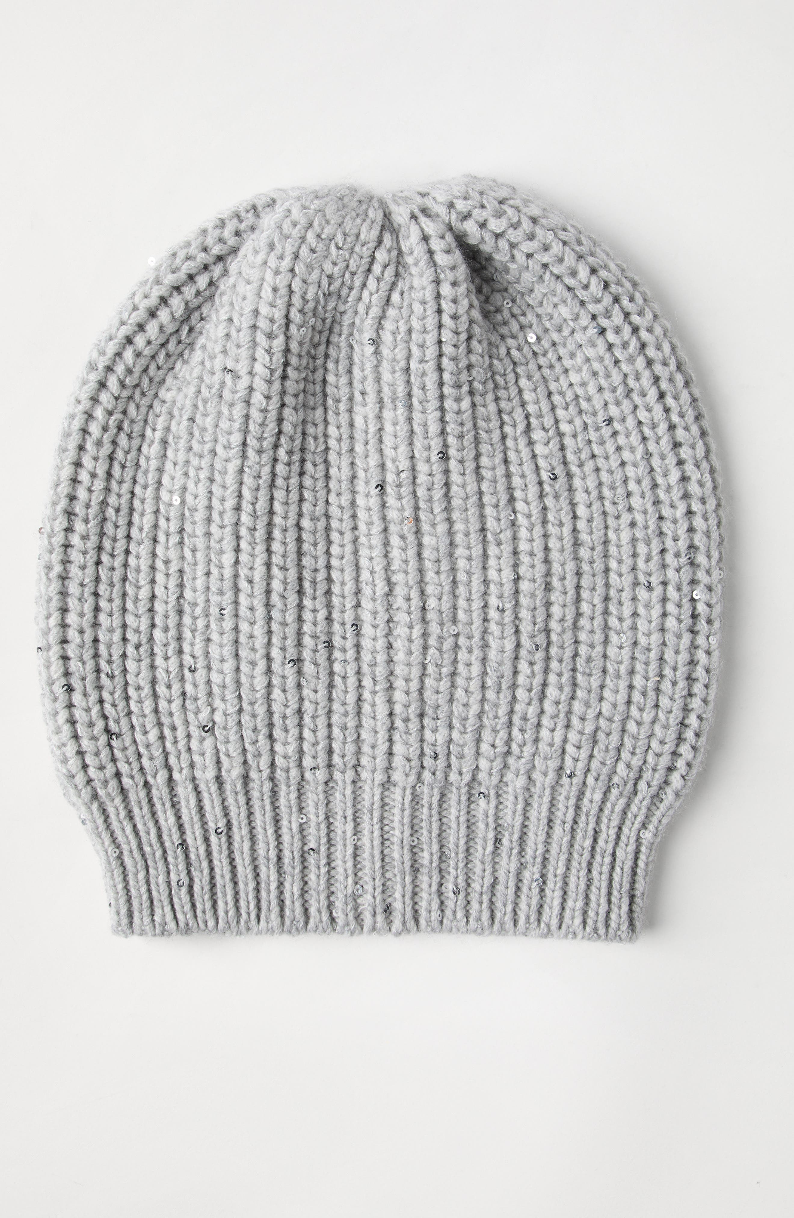 Brunello Cucinelli Cashmere and silk beanie in Light Grey at Nordstrom - 2